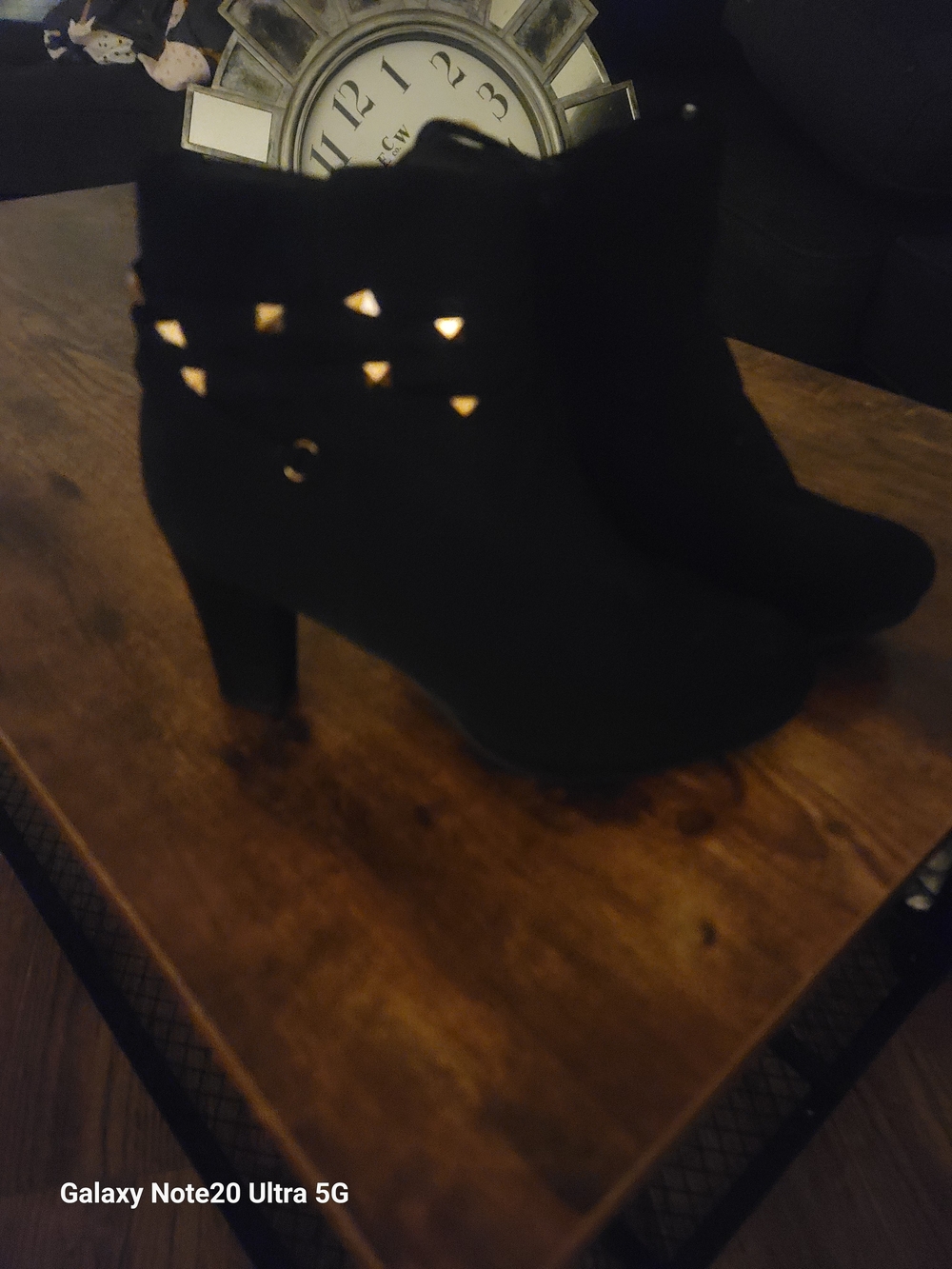 Women's Black Studded Ankle Boots